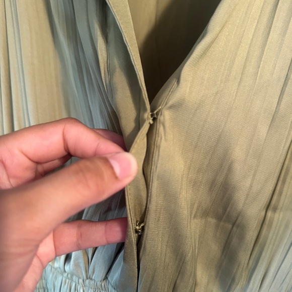 Anthropologie Somerset Olive Green Tiered Maxi Dress - Picture 6 of 14